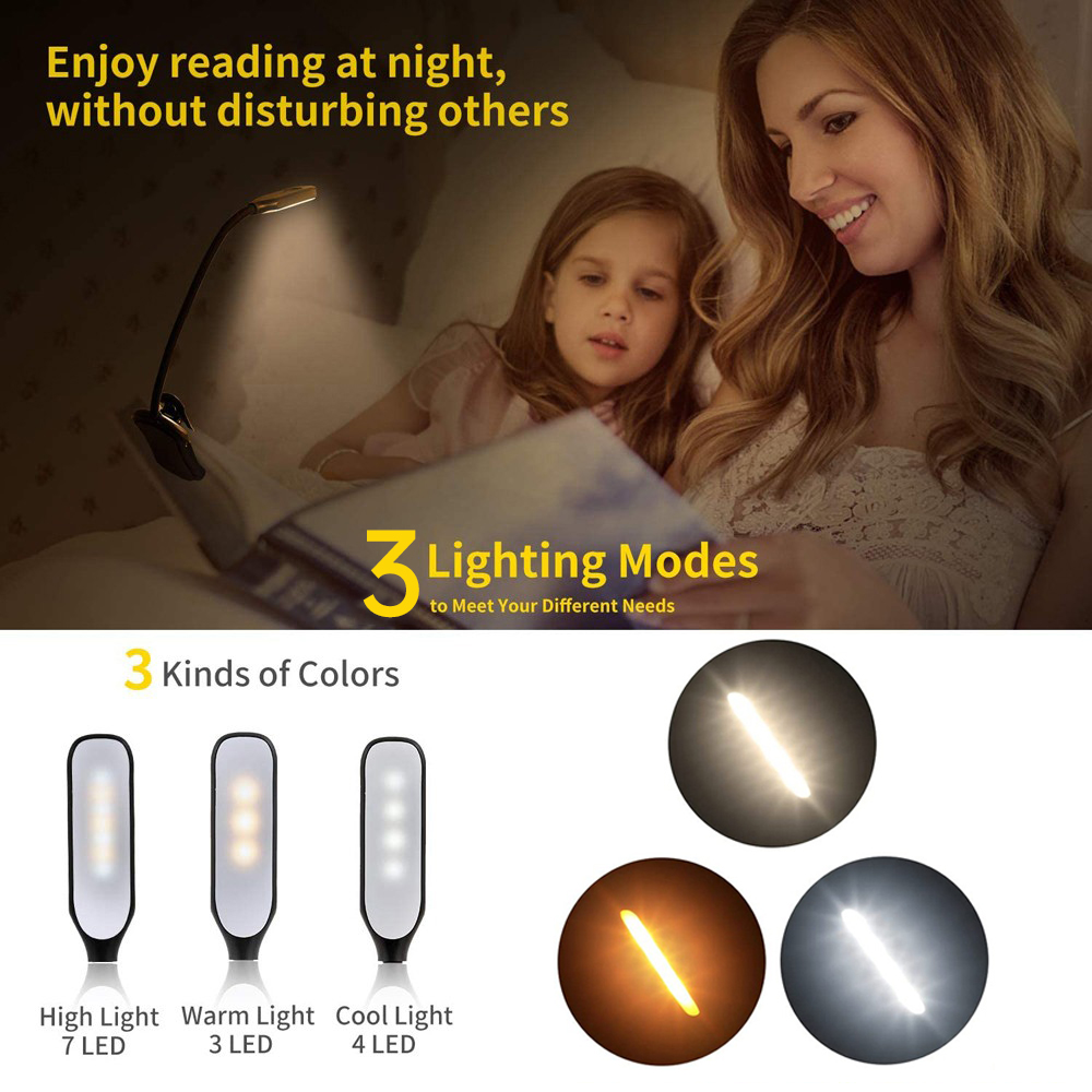 LED Book Light USB Rechargeabl - đánh giá và giá Photography Lighting Book
