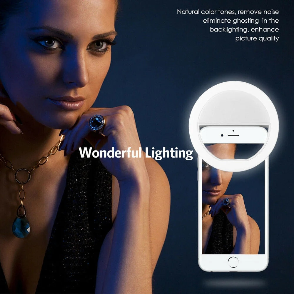 USB Charging LED Selfie Ring L - đánh giá và giá Photography Lighting Patterns