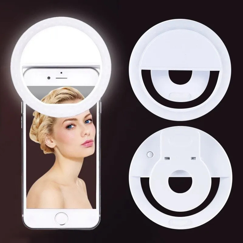 USB Rechargeable LED Selfie Ri - đánh giá và giá Photography Lighting Patterns