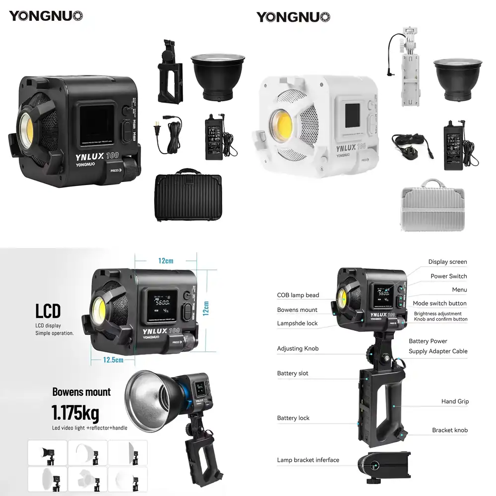YONGNUO YNLUX100 100W 3200K-56 - đánh giá và giá Photography Of Lighting