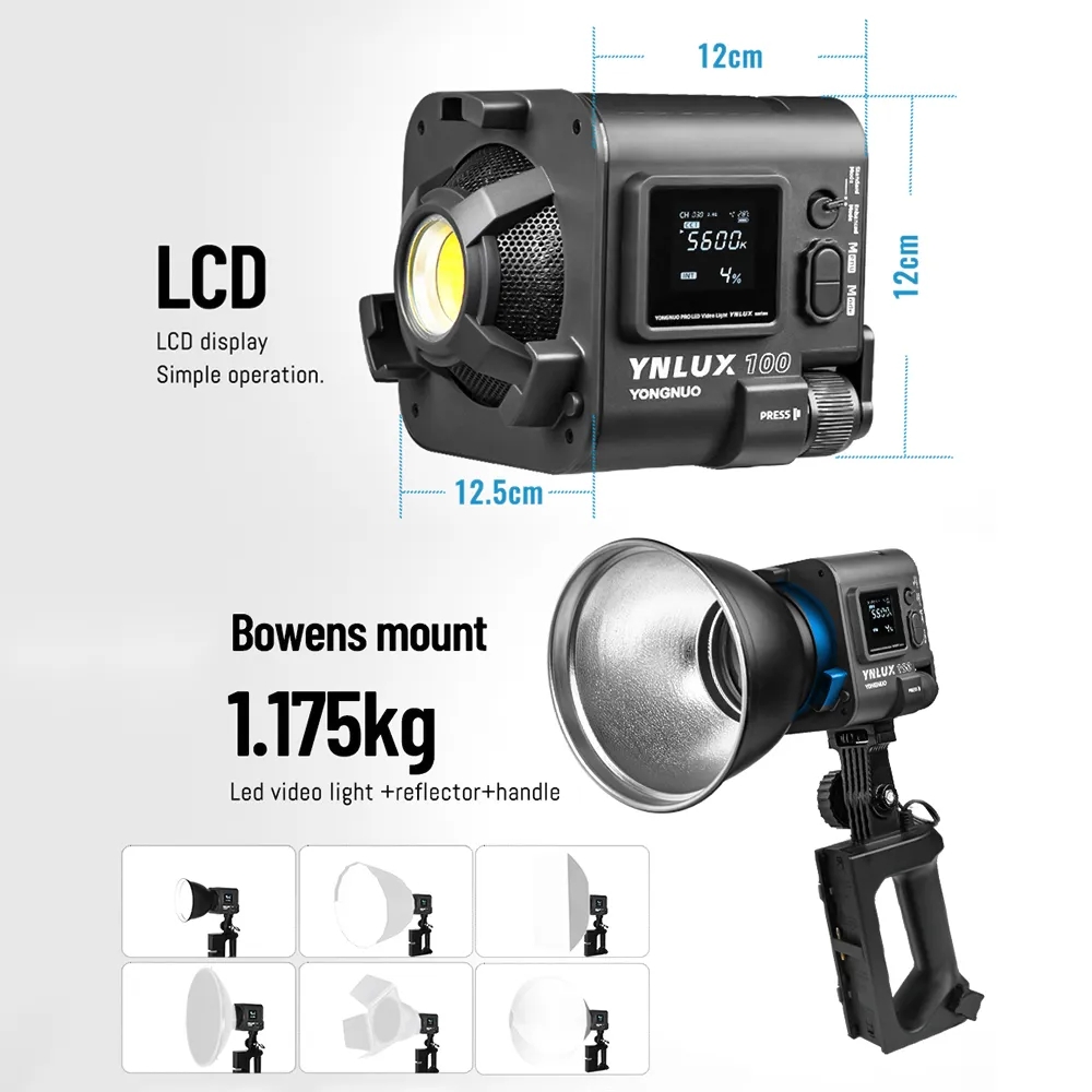 YONGNUO YNLUX100 100W 3200K-56 - đánh giá và giá Photography Of Lighting