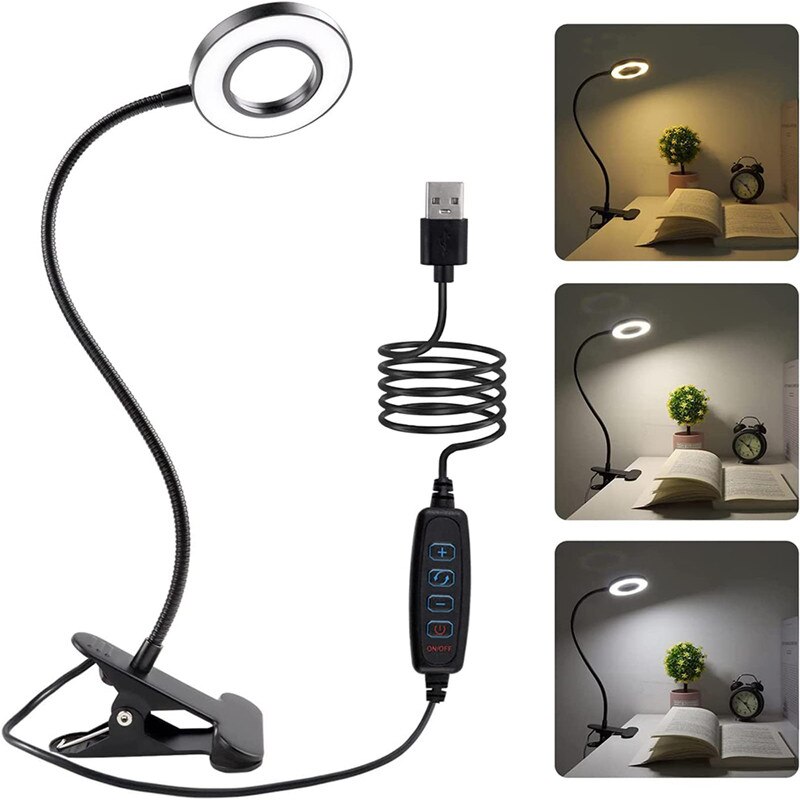 48 LEDs Đèn bàn Clip USB cuốn  - đánh giá và giá Photography Lighting Book