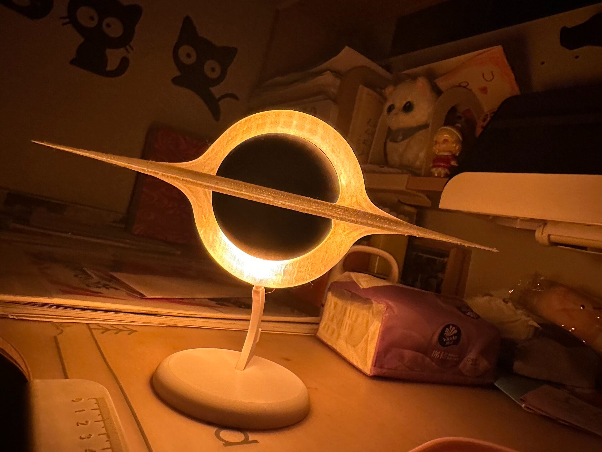 3D Printed Luminous Black Hole - đánh giá và giá Led Ring Light 18