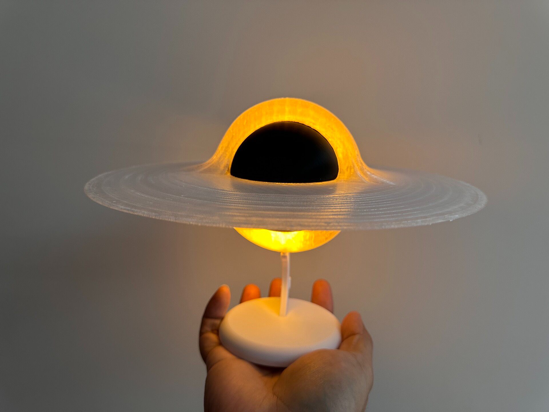 3D Printed Luminous Black Hole - đánh giá và giá Led Ring Light 18
