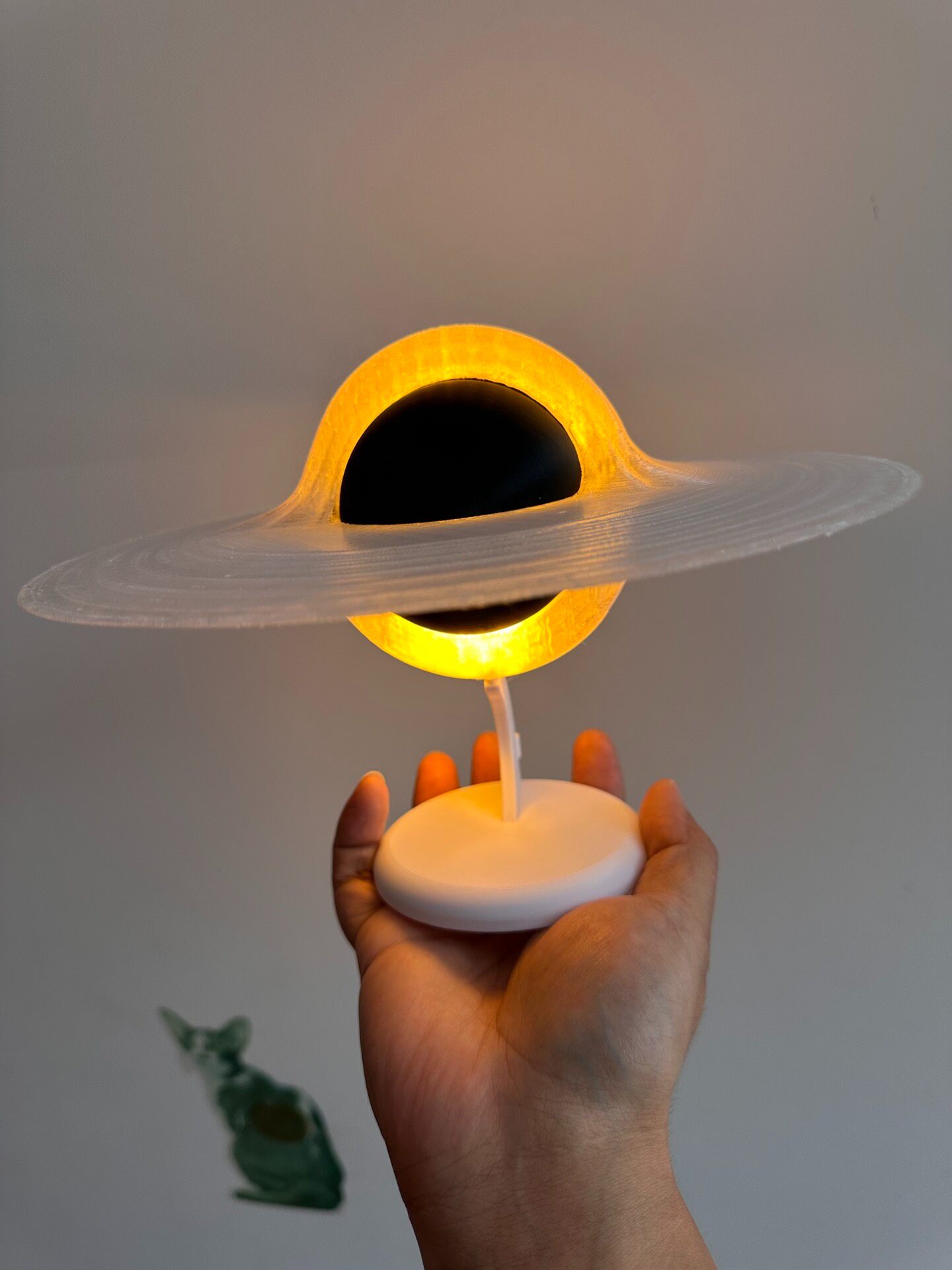 3D Printed Luminous Black Hole - đánh giá và giá Led Ring Light 18