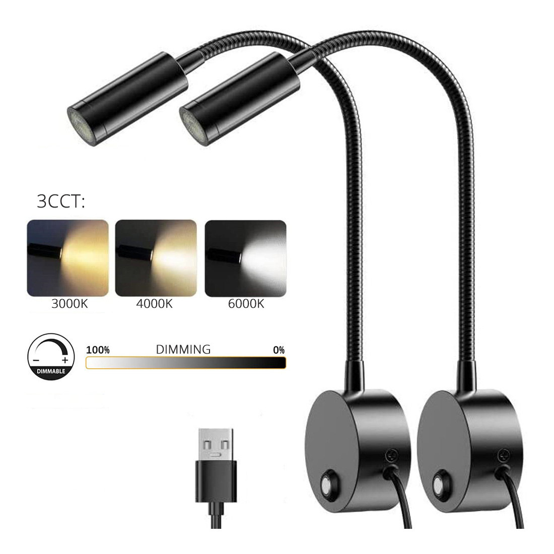 2pcs 5V USB Bedside Wall Readi - đánh giá và giá Photography Lighting Book