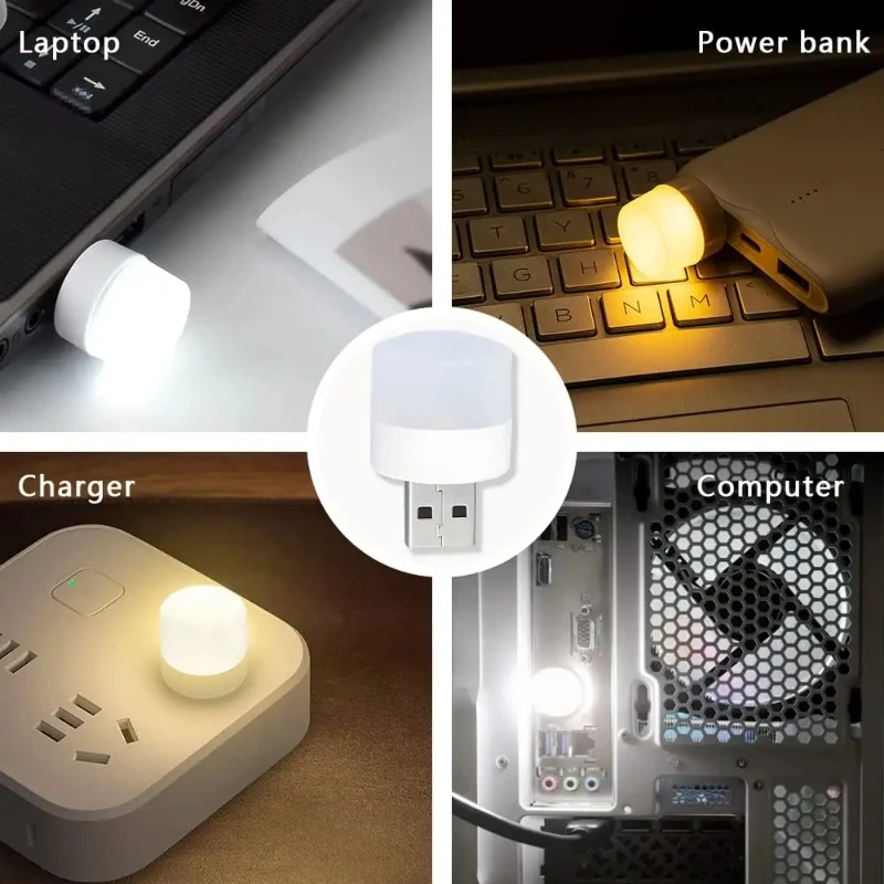 Mini USB Night Light Warm Whit - đánh giá và giá Photography Lighting Book