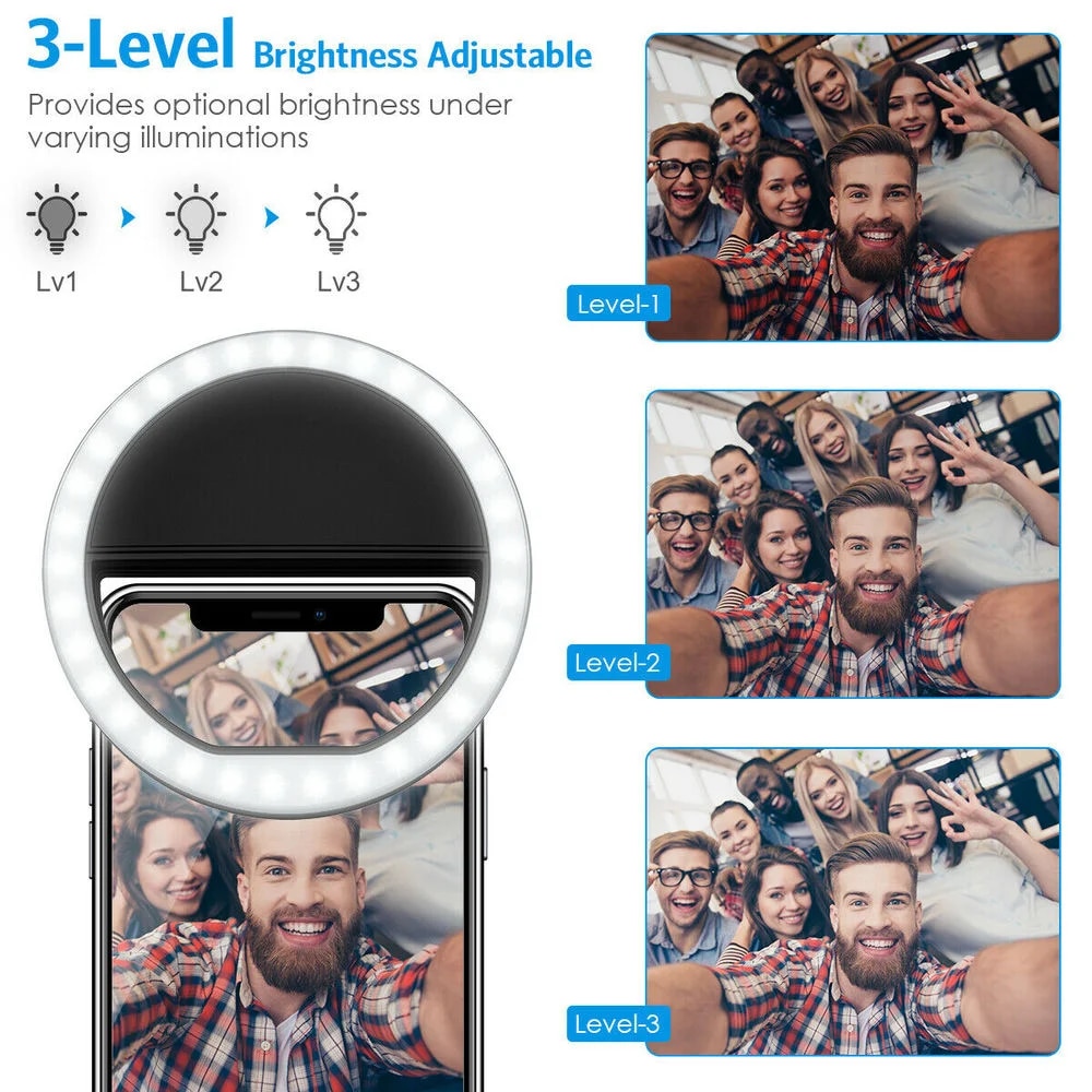 USB Charge Led Selfie Ring Lig - đánh giá và giá Photography Lighting Patterns