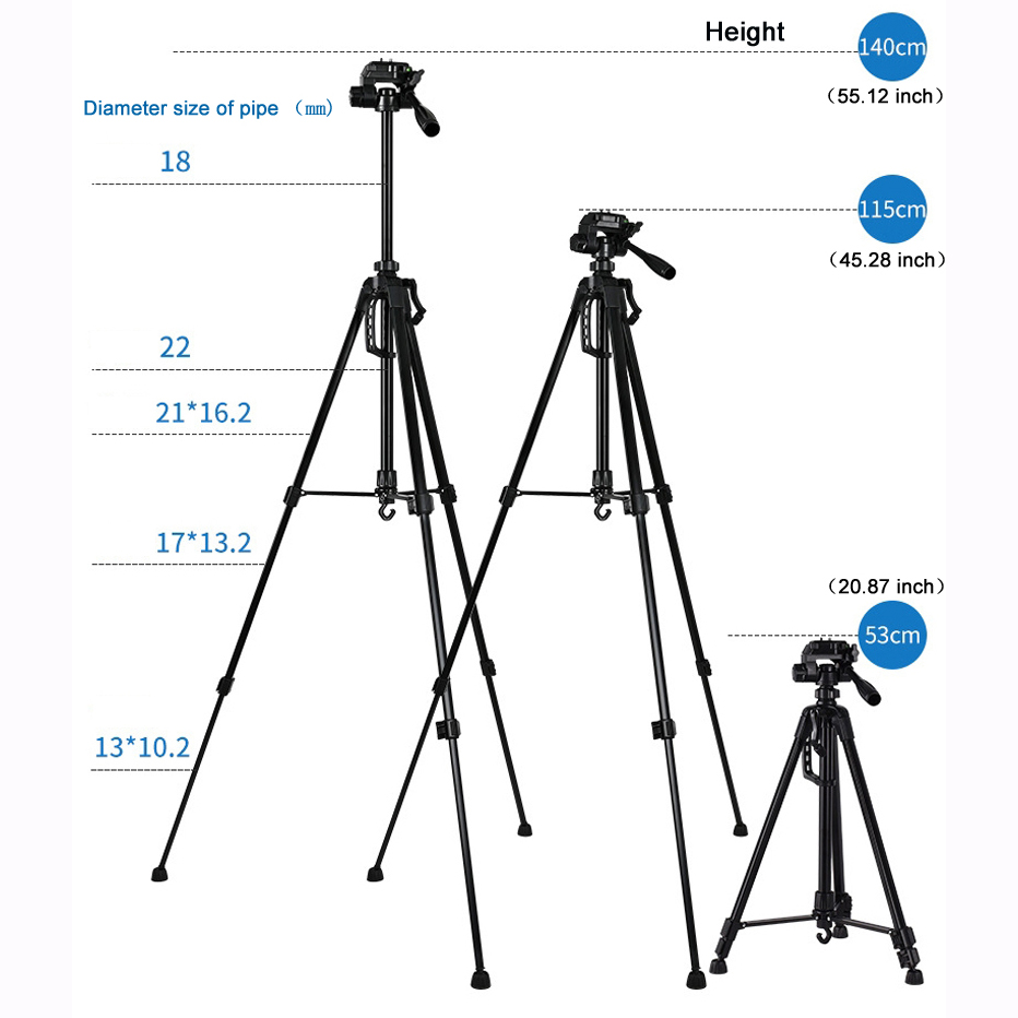 55inch Universal Tripod Stand  - đánh giá và giá Photography Lighting Equipment