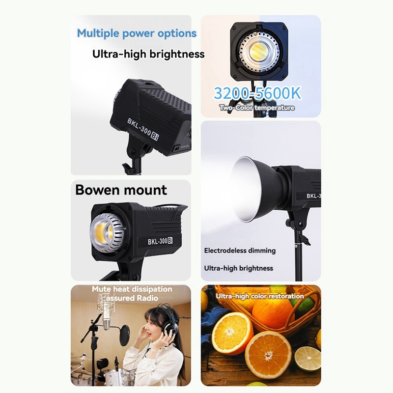 300W Bi LED Video Light, Conti - đánh giá và giá Photography Lighting Spotlight