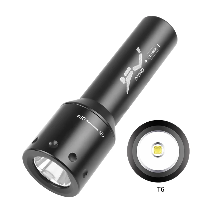 New T6 LED Diving Torch Long-R - đánh giá và giá Photography Of Lighting
